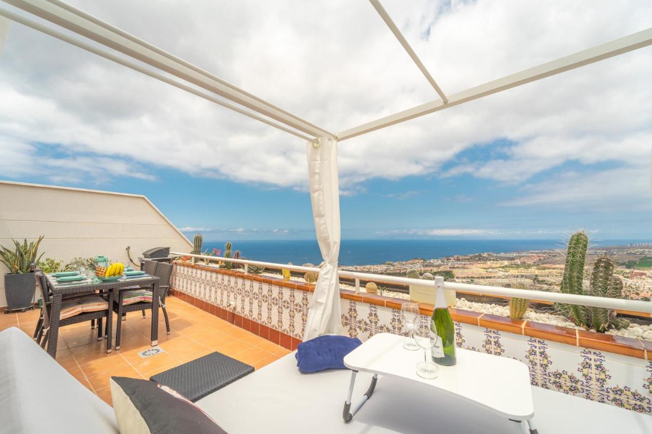 Luxury Penthouse 105M2,Bali Bed,Heated Pool,Sunset Apartman Costa Adeje  Kültér fotó